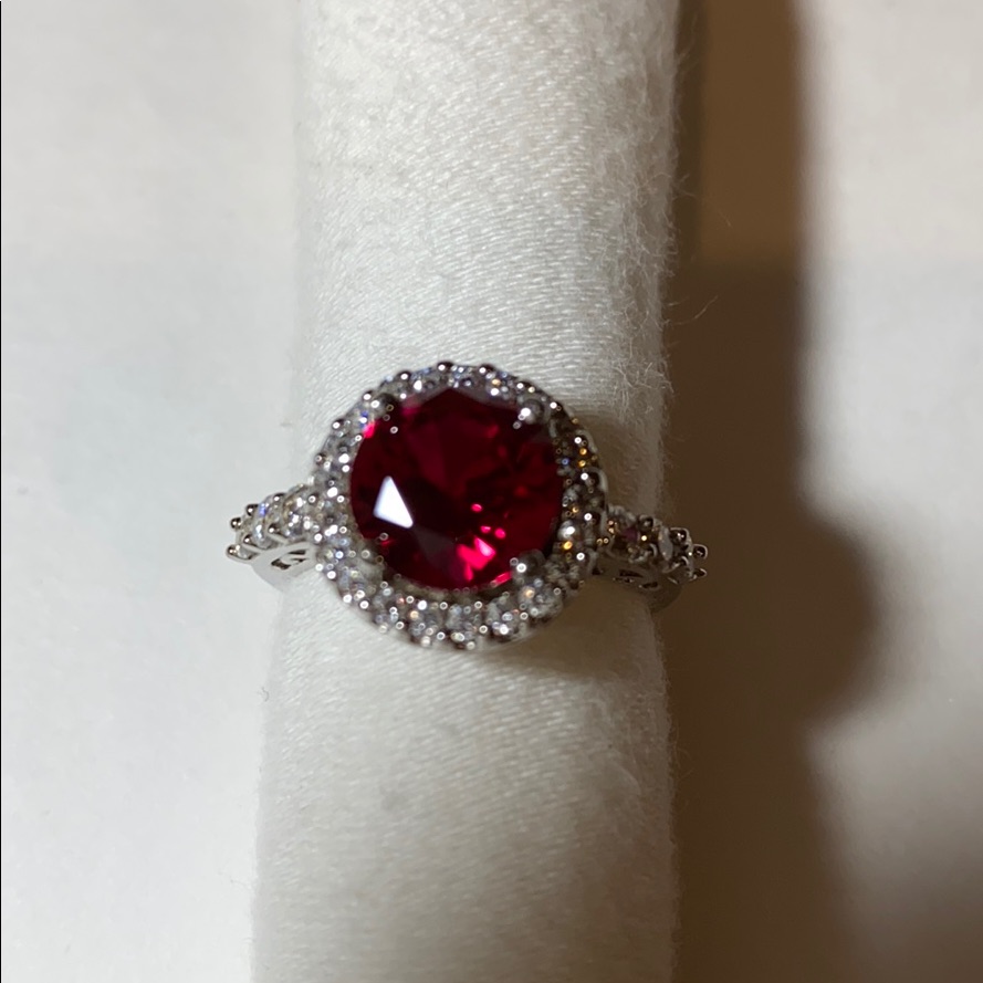 Ruby & Cz Ring